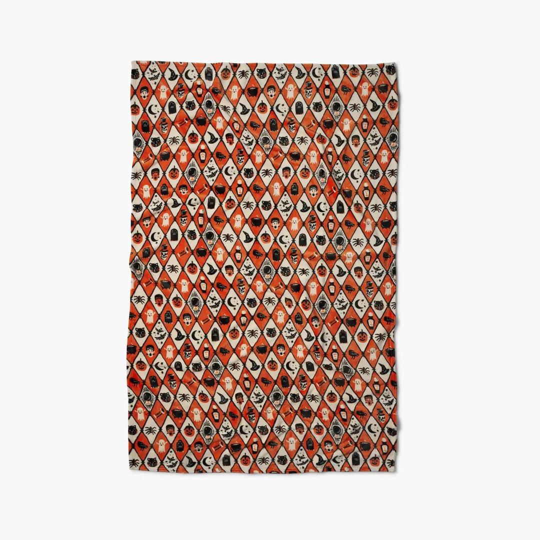 Halloween Argyle Fleece Blanket