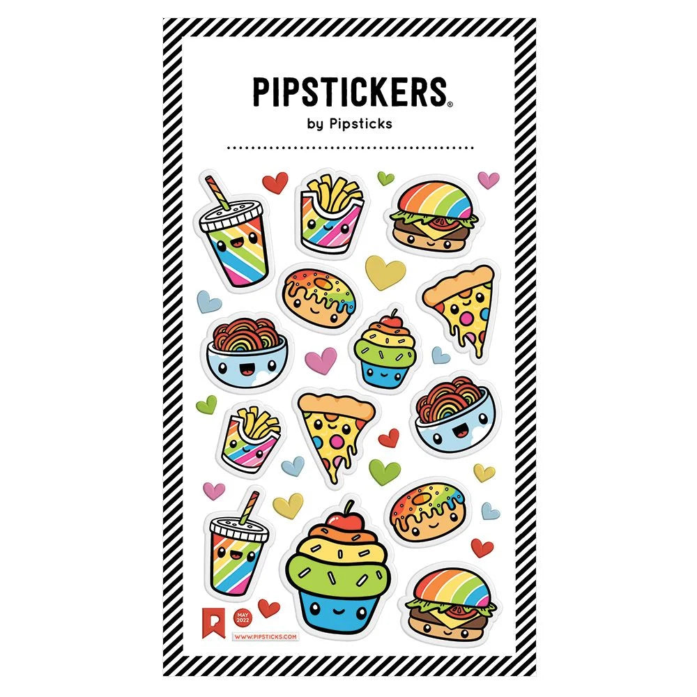 Multicolor Munchies Puffy Sticker Sheet