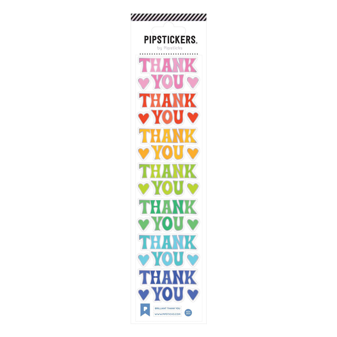 Thank You Brilliant Sticker Sheet