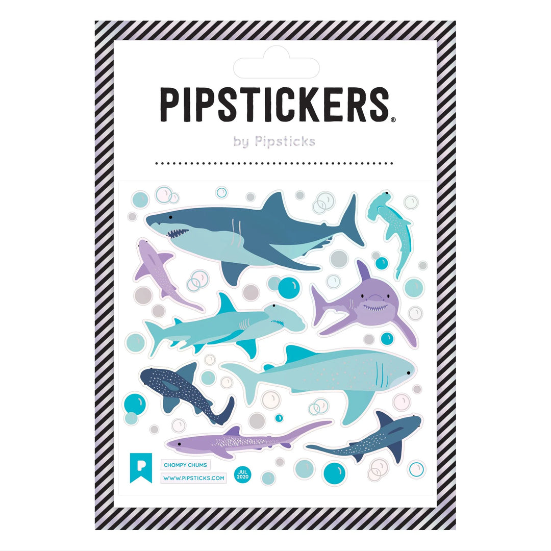 Chompy Chums Sharks Sticker Sheet
