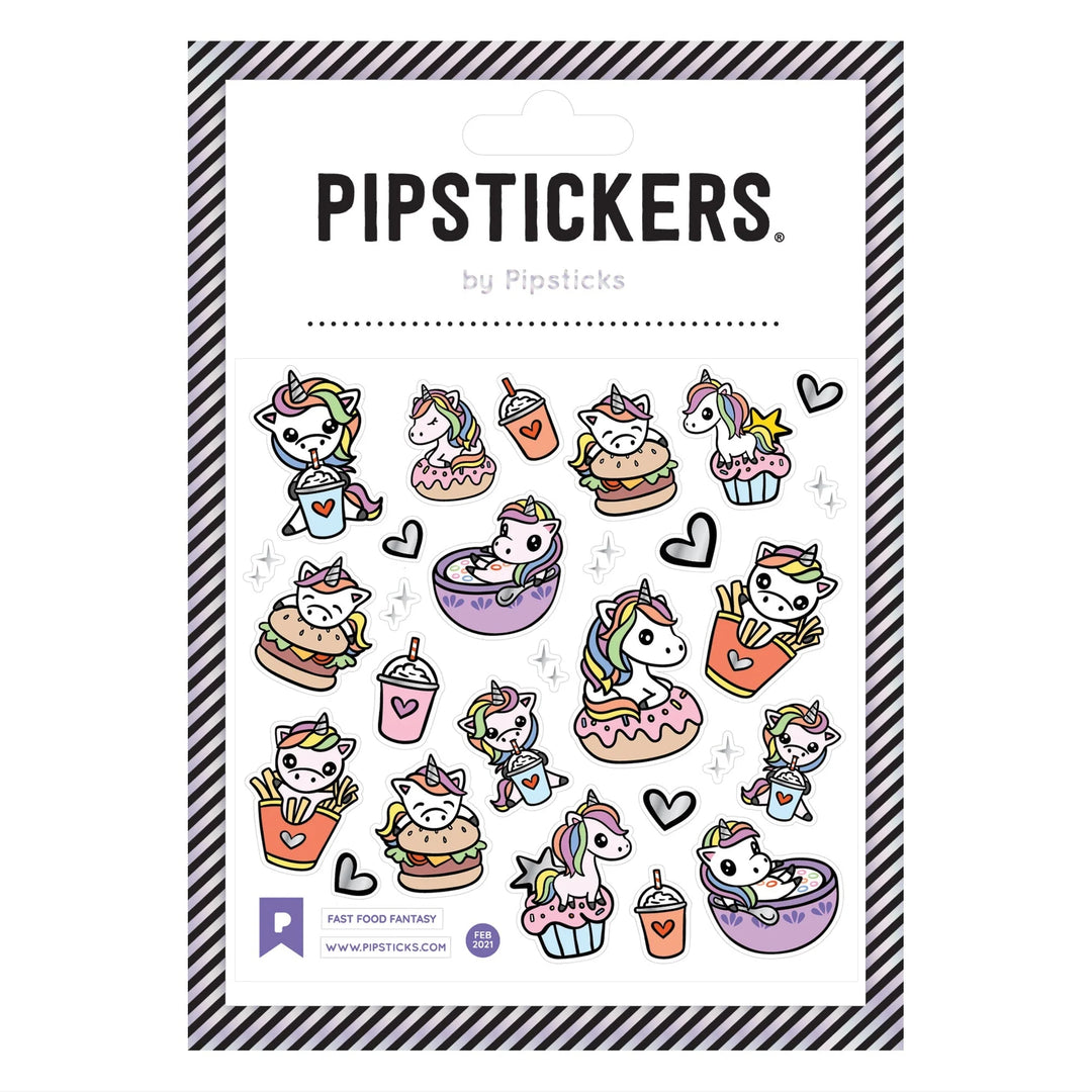 Fast Food Fantasy Unicorn Sticker Sheet