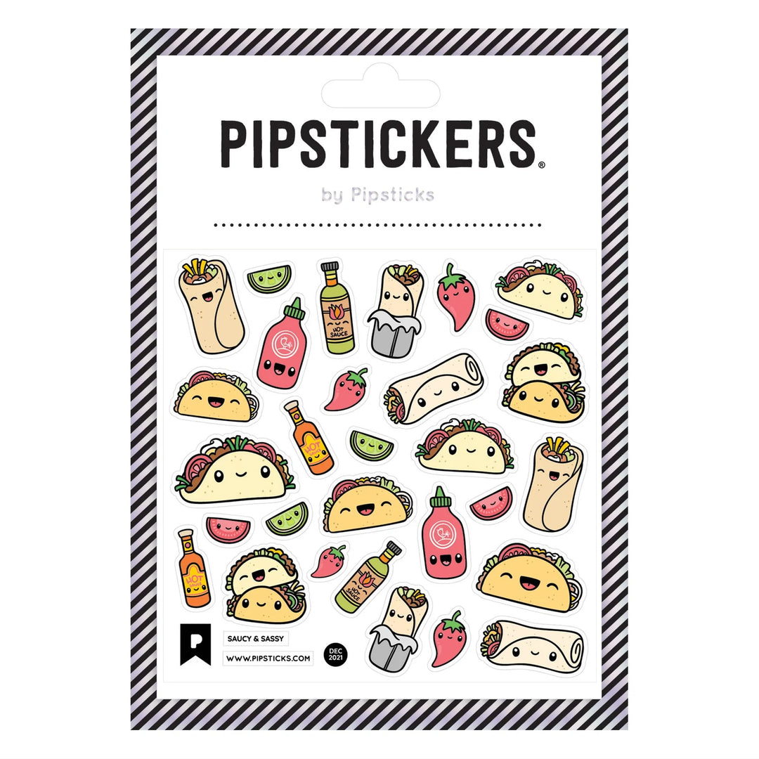 Saucy & Sassy Tacos Sticker Sheet