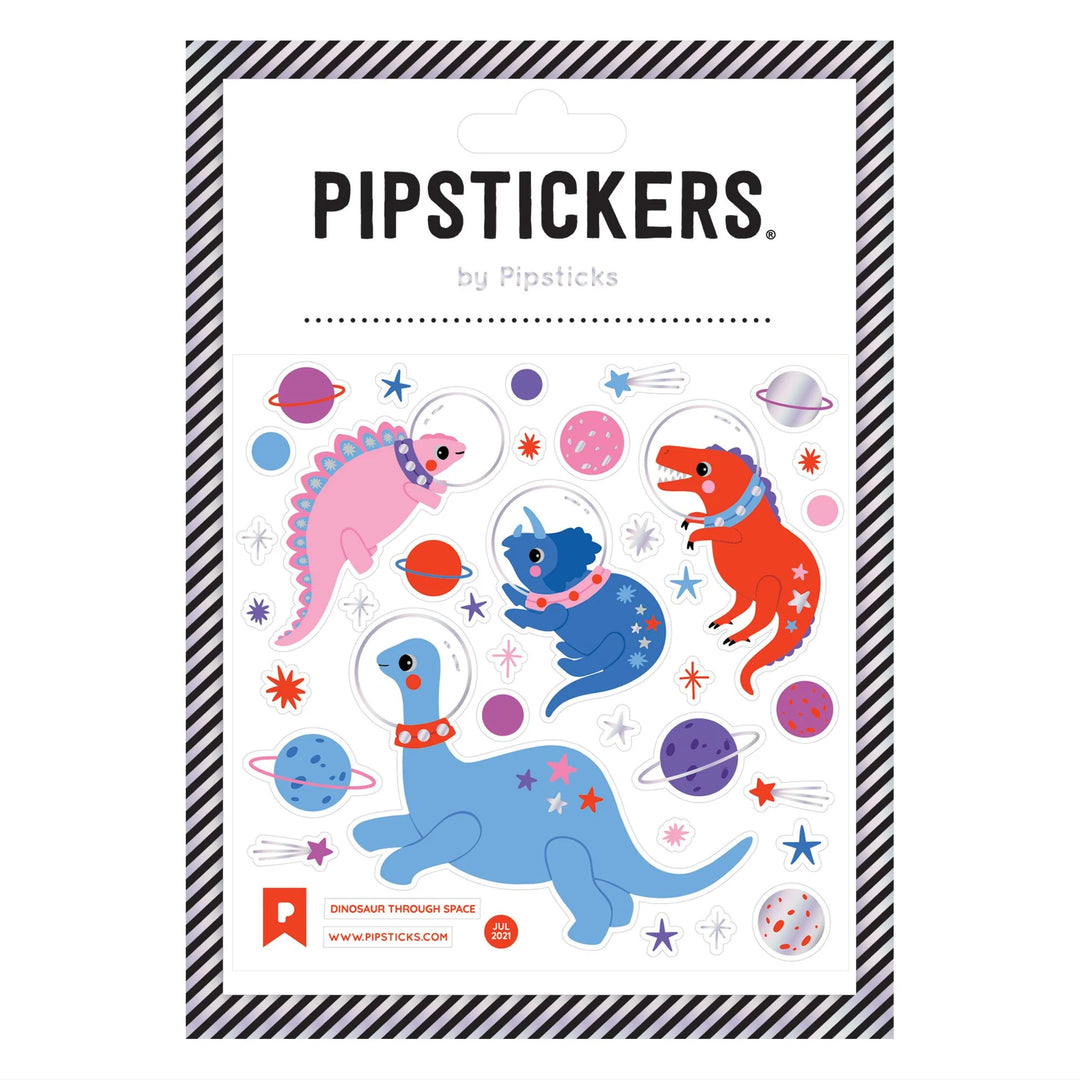 Dinosaur Through Space Sticker Sheet