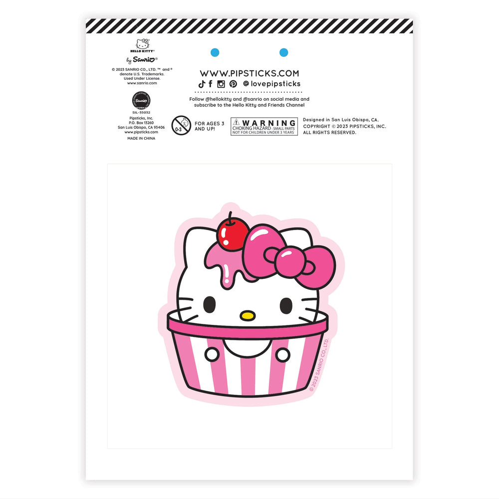Hello Kitty Milk Cart Scratch 'n Sniff Sticker Sheet and Mega Sticker