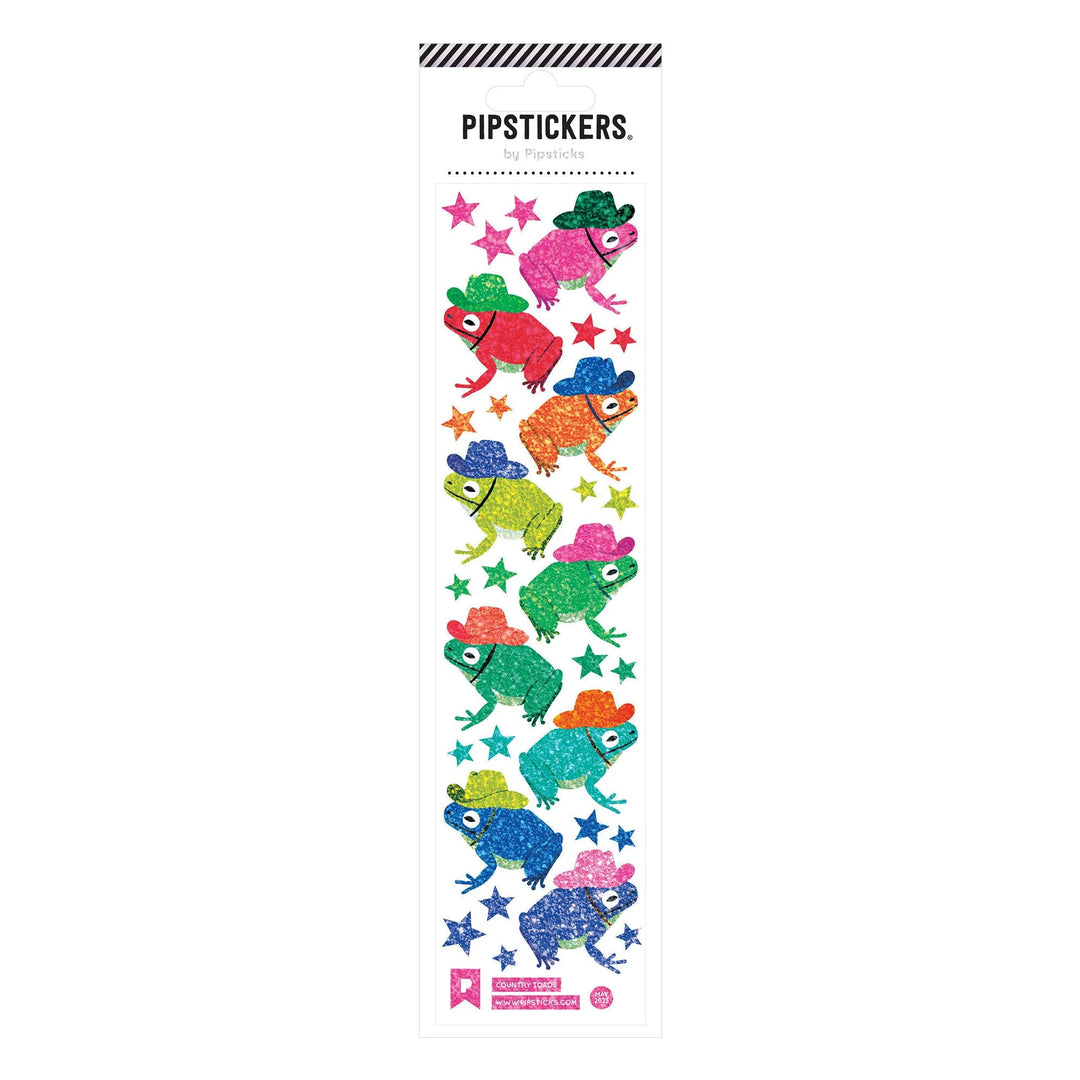 Country Toads Glitter Sticker Sheet