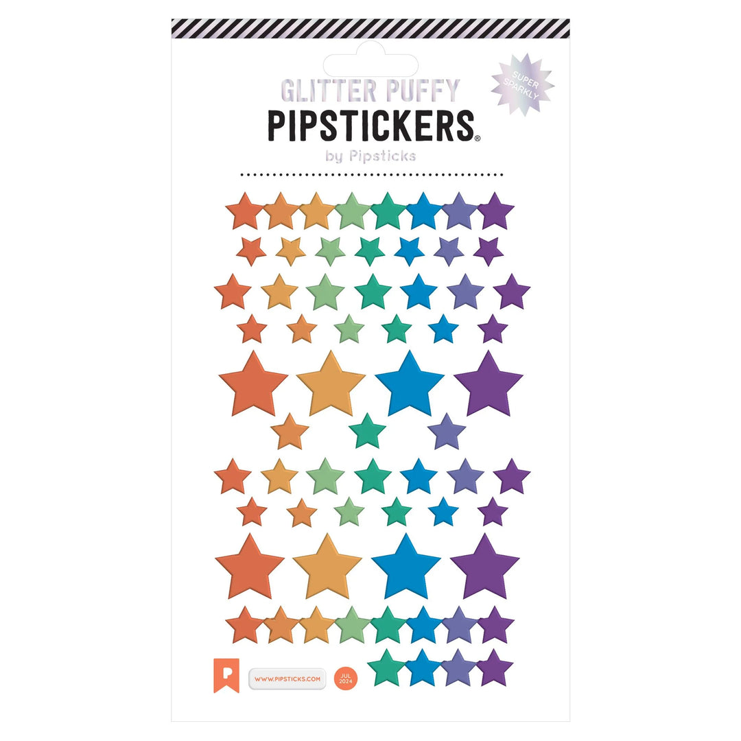 Star Synergy Glitter Puffy Sticker Sheet