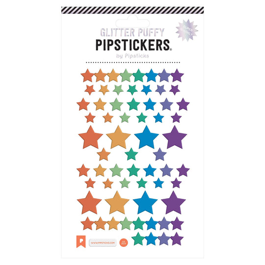 Star Synergy Glitter Puffy Sticker Sheet