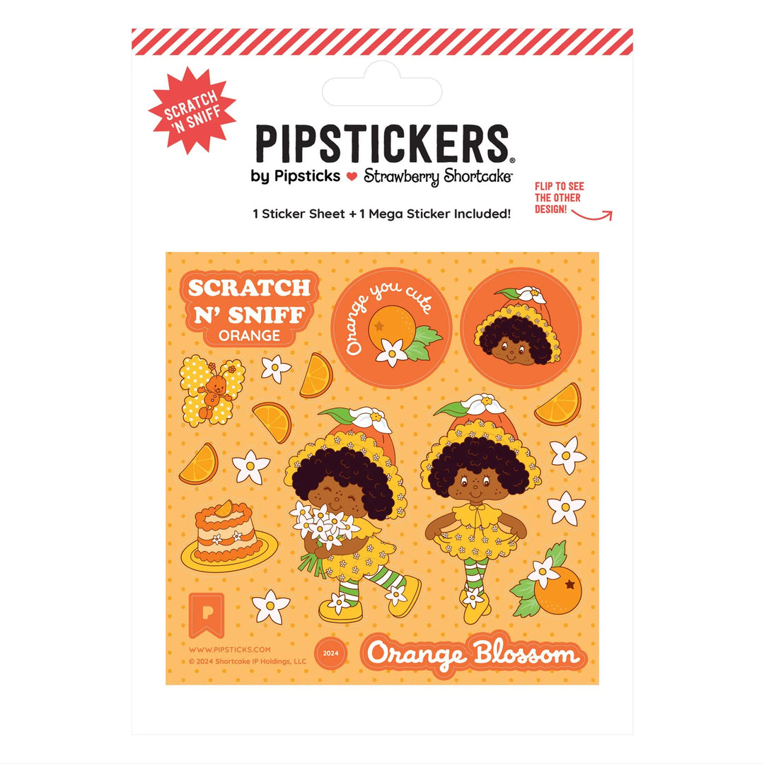Strawberry Shortcake Orange Blossom & Marmalade Scratch 'n Sniff Sticker Sheet and Mega Sticker