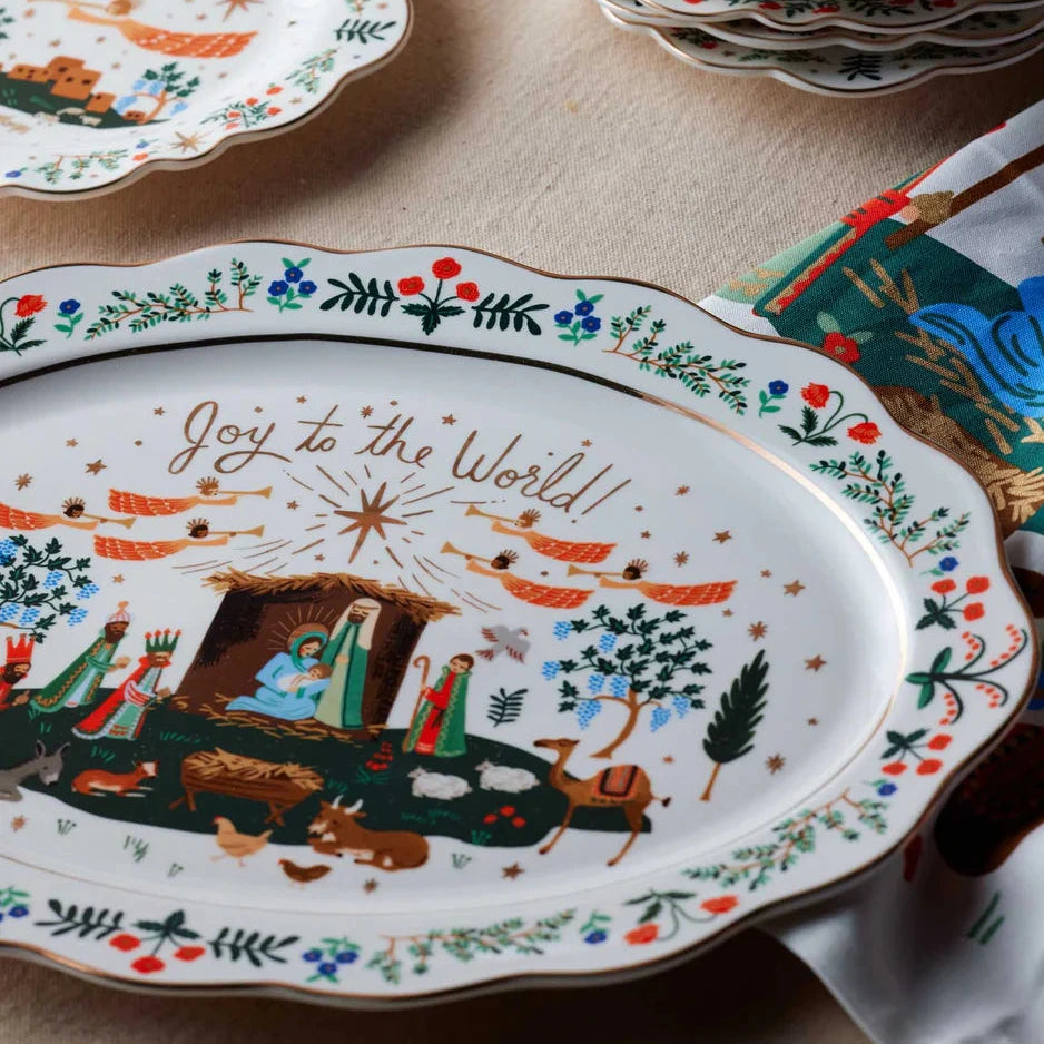 Nativity Porcelain Serving Platter