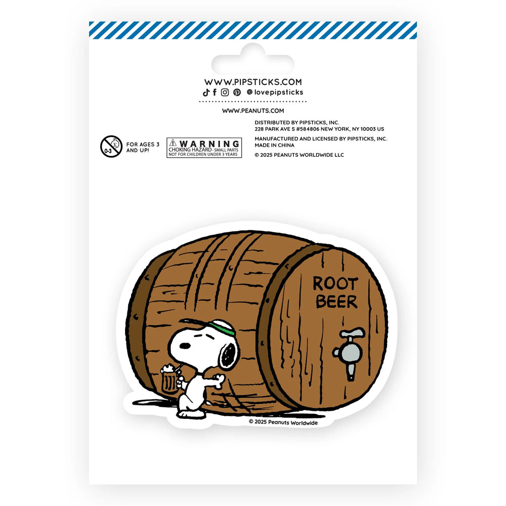 Peanuts Fizzy Root Beer Scratch 'n Sniff Sticker Sheet and Mega Sticker