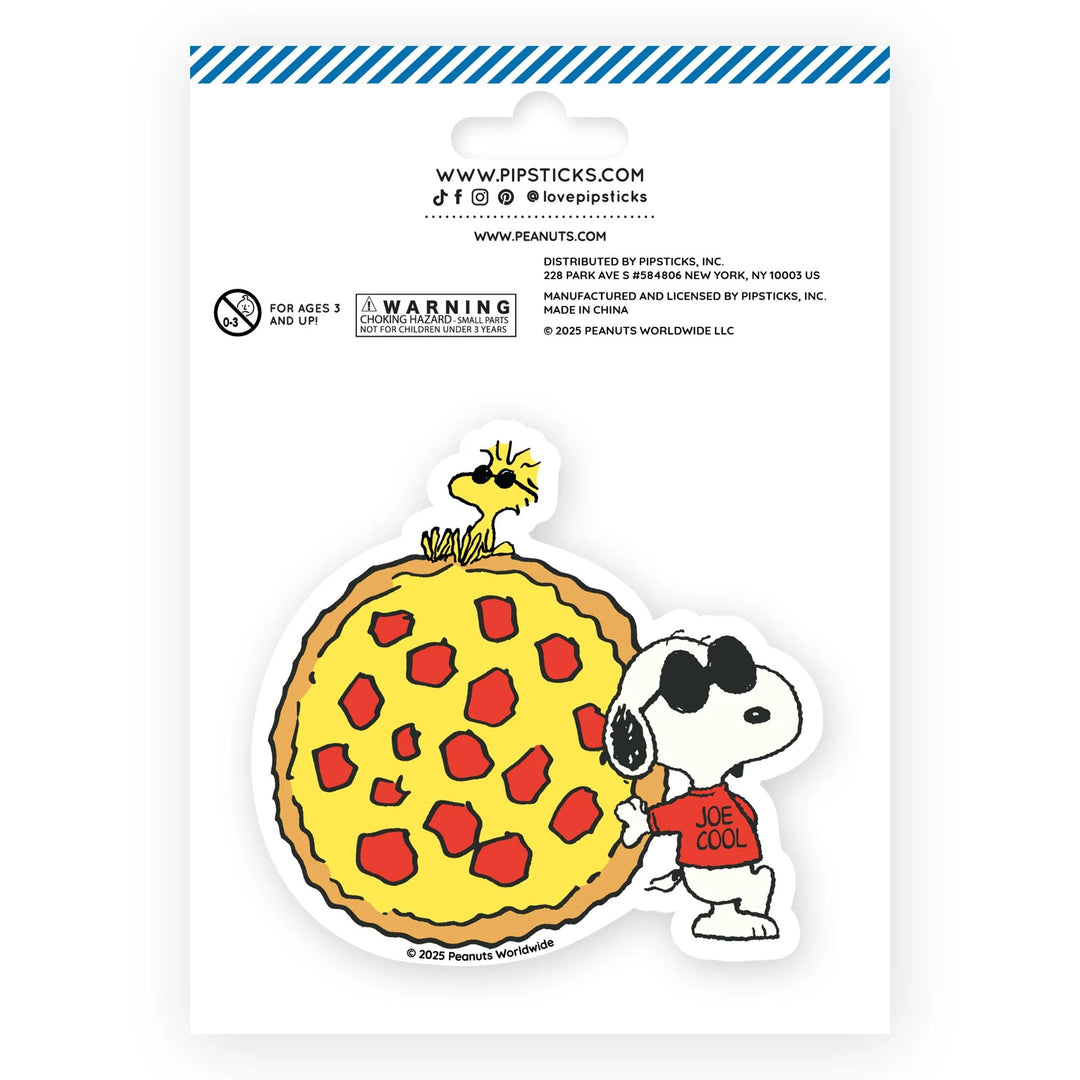 Peanuts Hot Pizza Scratch 'n Sniff Sticker and Mega Sticker