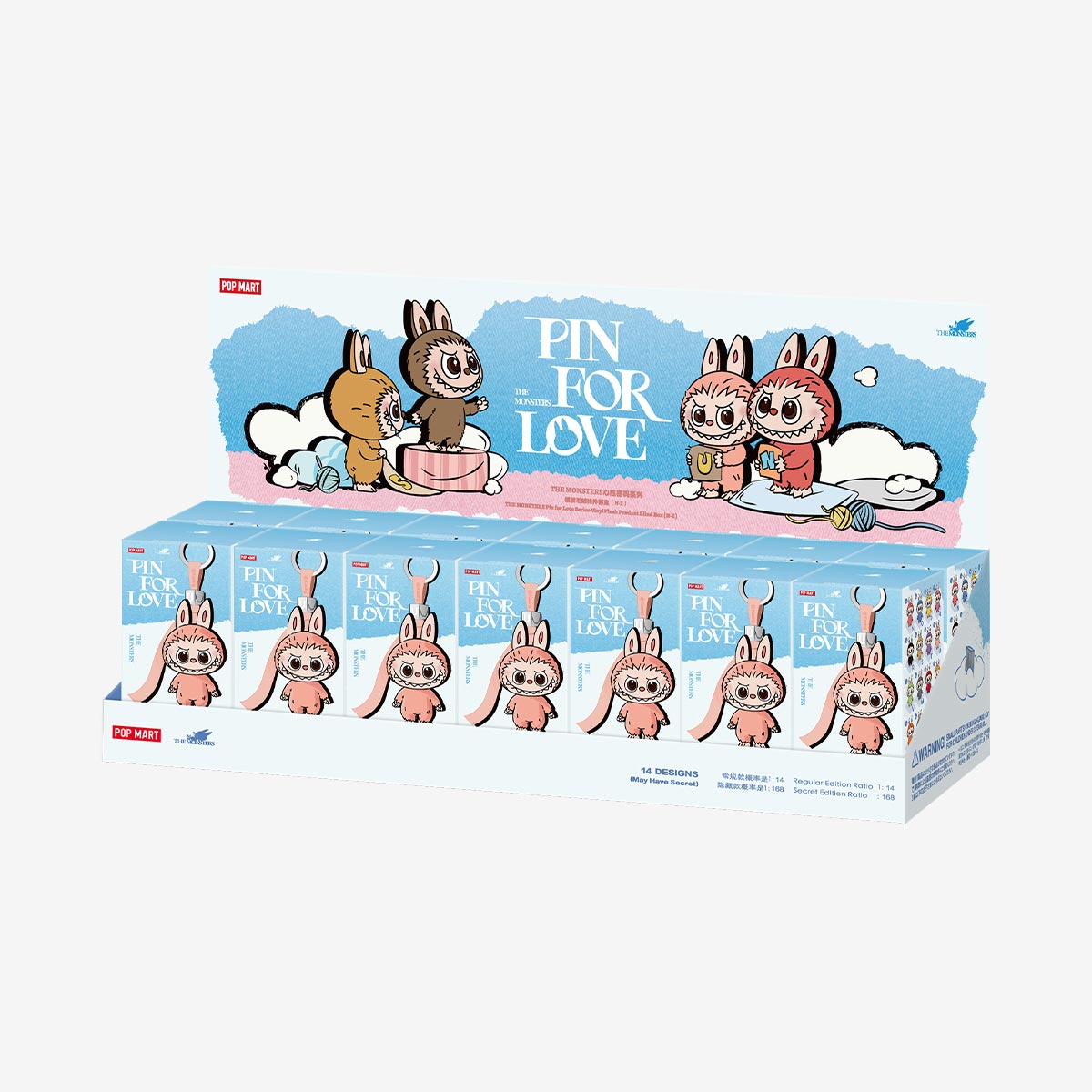 Pop Mart Labubu Pin for Love Series Blind Box (N-Z) Blue – Ida Red