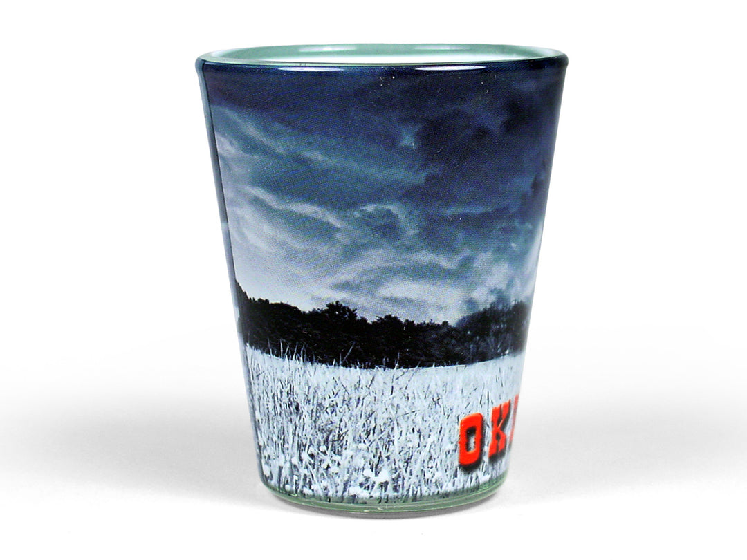 OK Tornado Scene Shot Glass