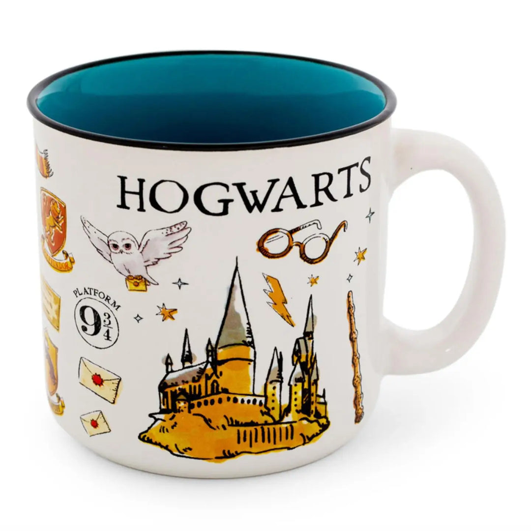 Harry Potter Hogwarts All Over Icons Destination Mug