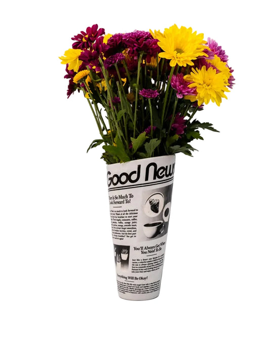 Newspaper Novelty Vase