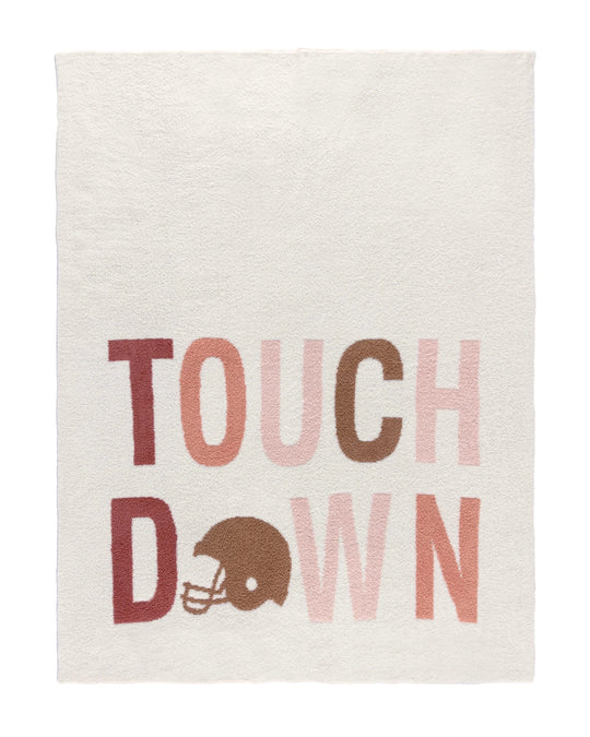 Ivory Touchdown Throw Blanket