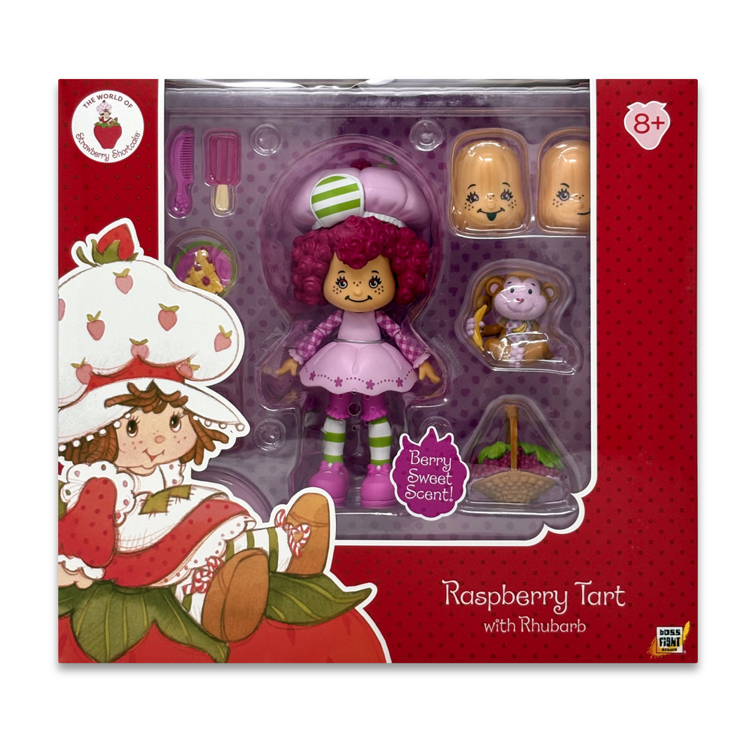 Raspberry Tart and Rhubarb Monkey Strawberry Shortcake Figure Set