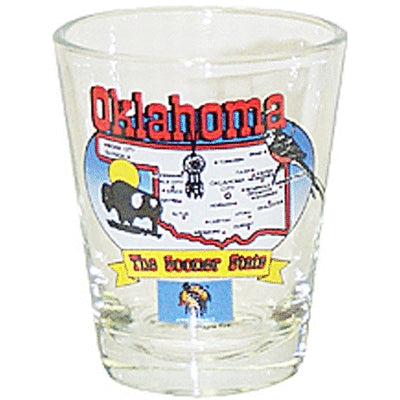 Oklahoma State Map Shot Glass