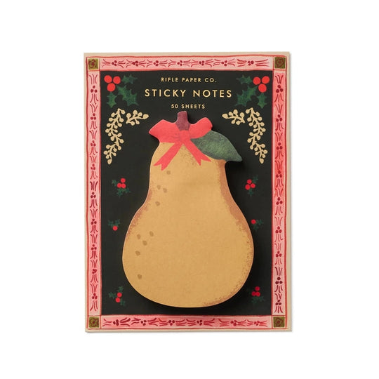 Holiday Pear Sticky Notes