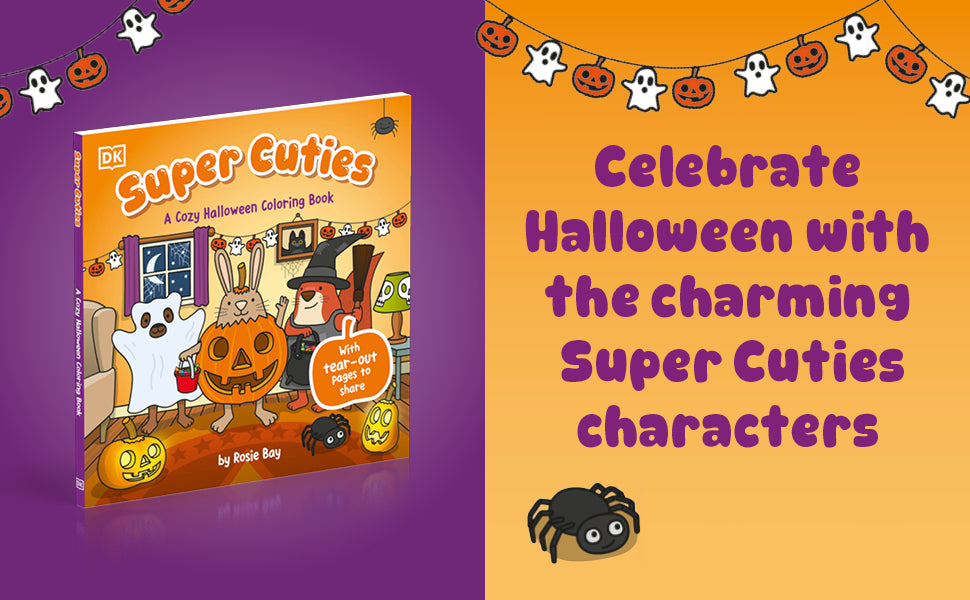 Super Cuties Halloween Coloring Book
