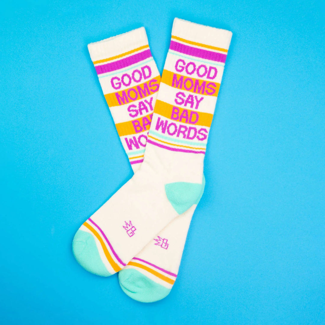 Good Moms Say Bad Words Gym Socks