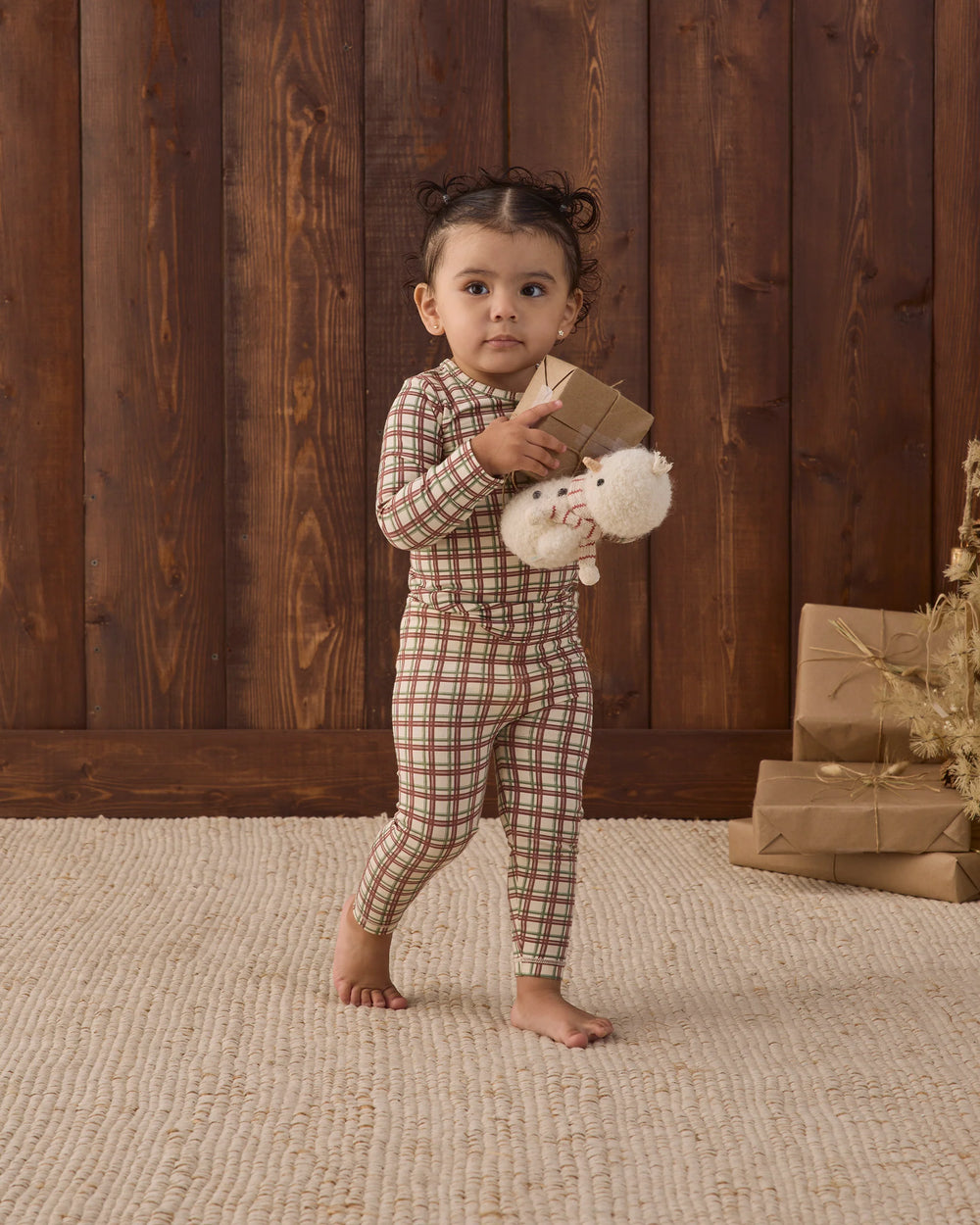 Quincy Mae - Redwood Check Bamboo Pajama Set