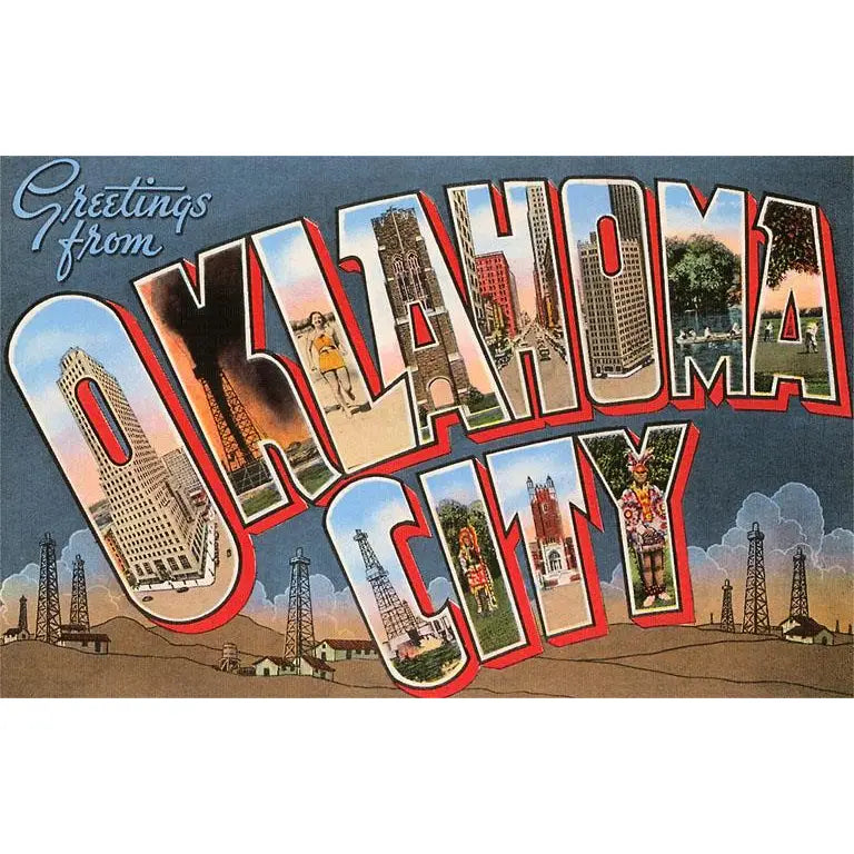 Greetings from Oklahoma City Postcard