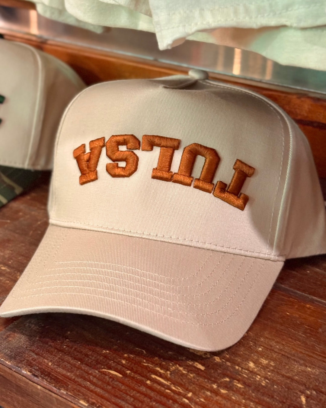 Upside Down Tulsa Hat - Khaki