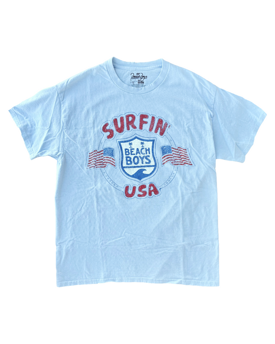 The Beach Boys Surfin USA Light Blue Tshirt