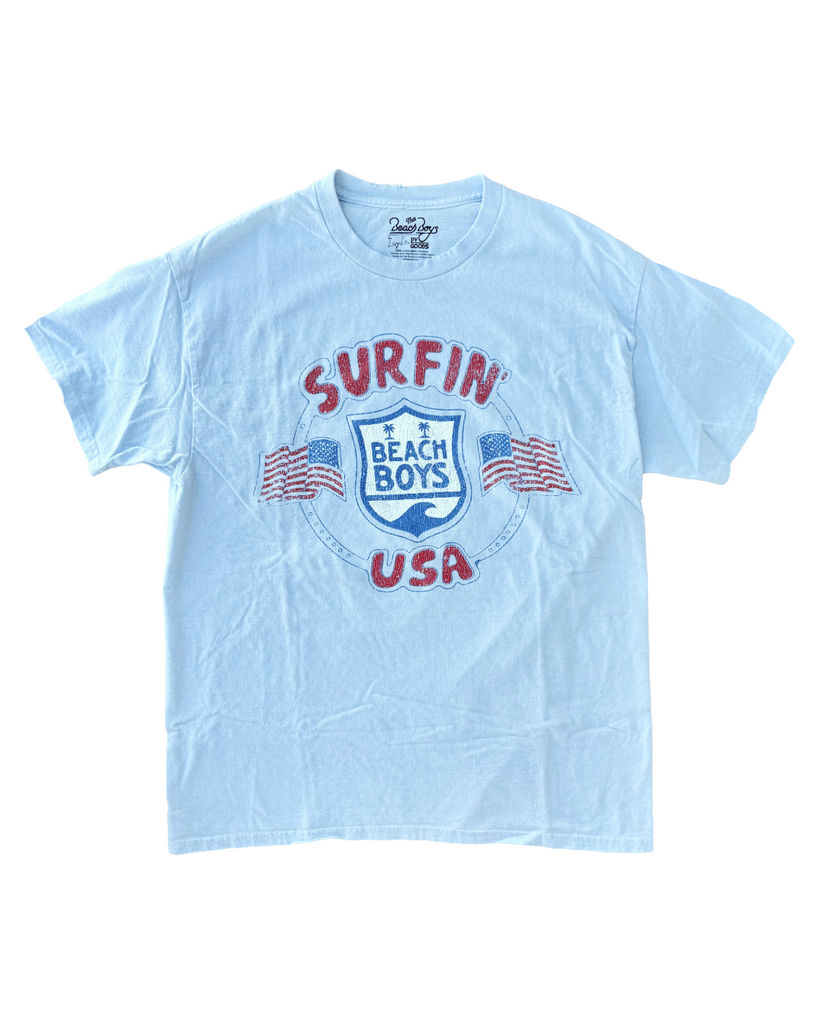 The Beach Boys Surfin USA Light Blue Tshirt – Ida Red