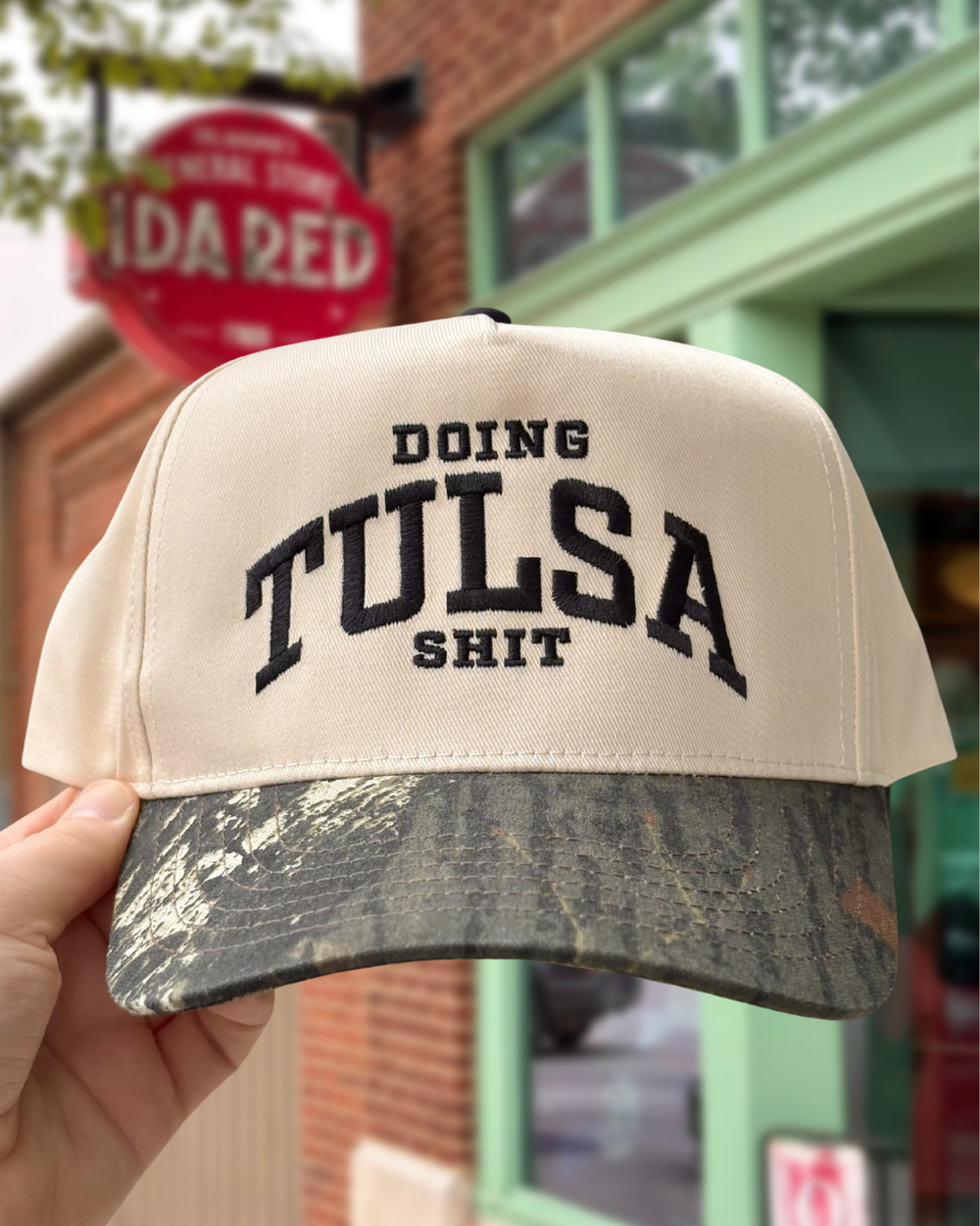 Doing Tulsa Shit Hat Camo/Black