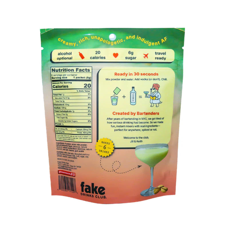 Pistachio Martini Non-Alcoholic Drink Mixers