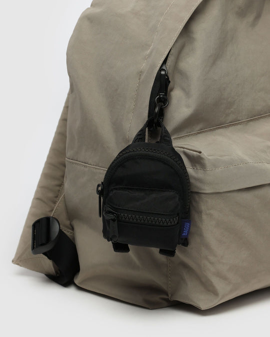 Baggu Mini Backpack Bag Charm - Black