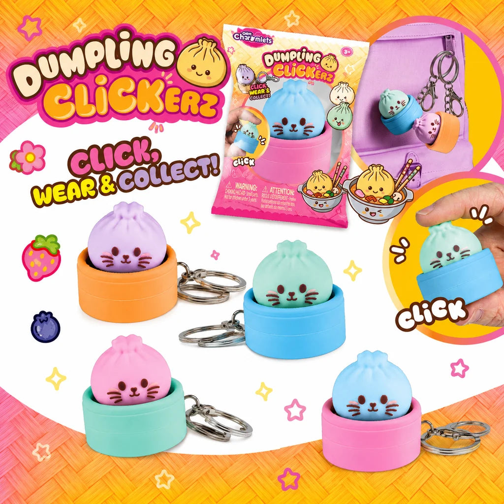 Dumpling Clickerz Fidget Toy Keychain