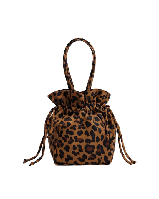 Baggu Nylon Drawstring Bag - Leopard