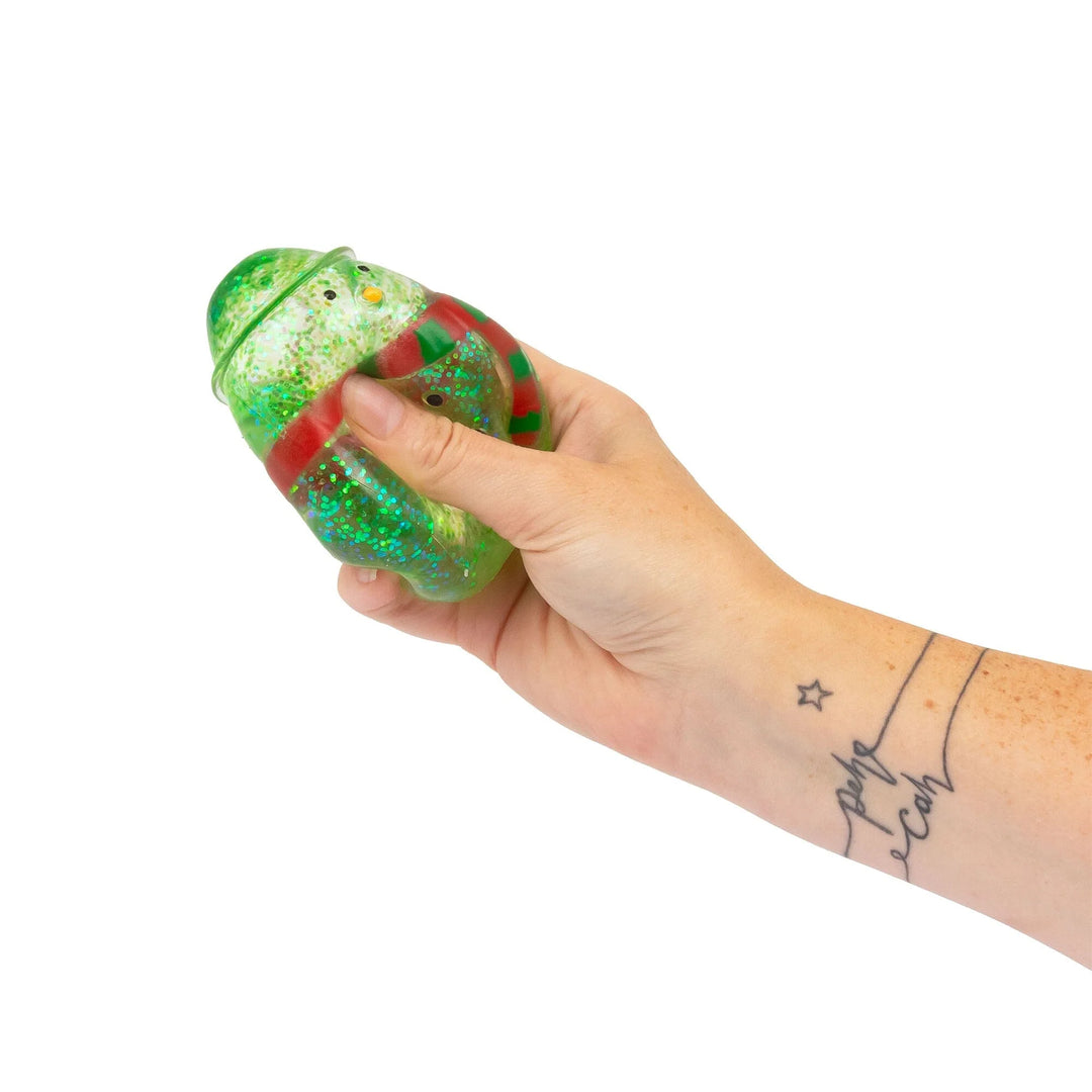 Scrunchems Sugar Green Snowman Squishy Fidget Toy