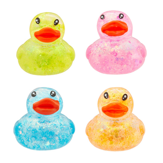 Squishy Glitter Ducks 4 Pack