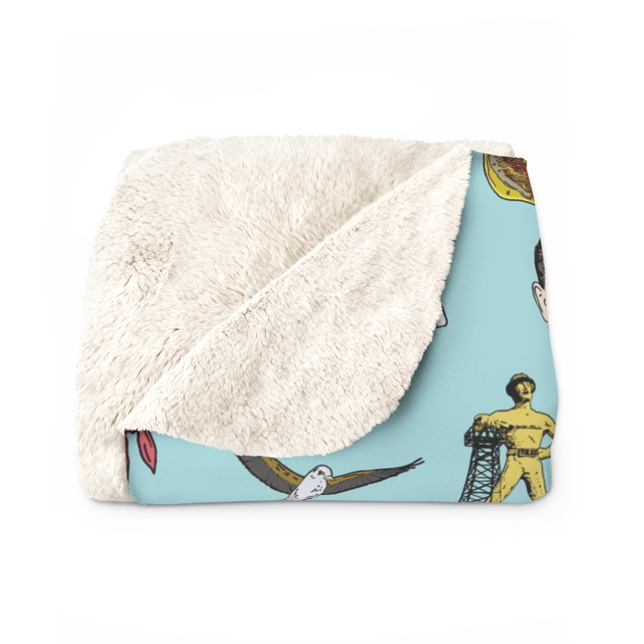Tulsa Icons Sherpa Fleece Blanket – Ida Red