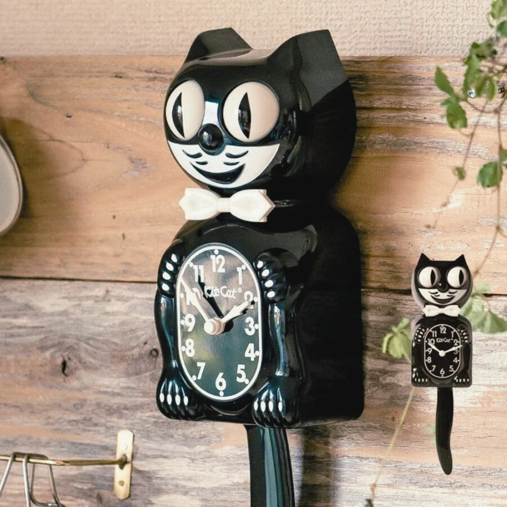 Kit-Cat Klock Classic Black Clock