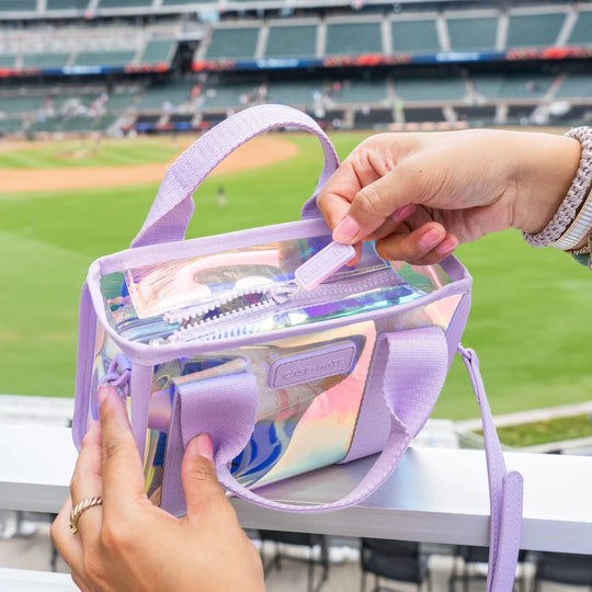 Clear Stadium Tote Bag w/ Strap - Soap Bubble