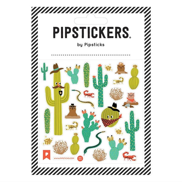 Gathering At High Noon Cactus Sticker Sheet