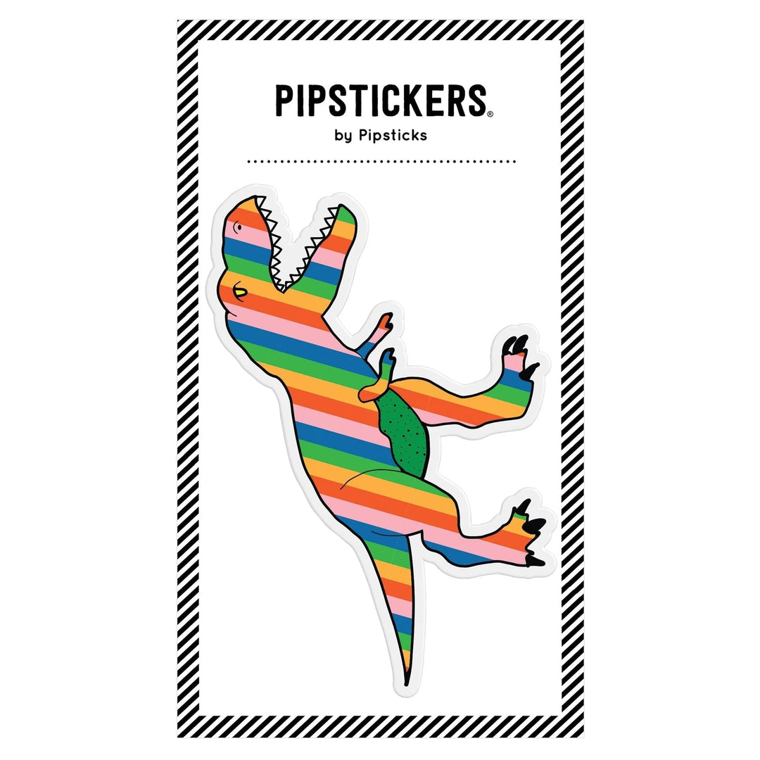 Rainbow T-Rex Big Puffy Sticker