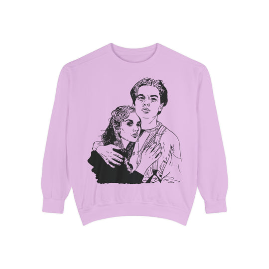 They Both Fit On The Sweatshirt- Comfort Colors