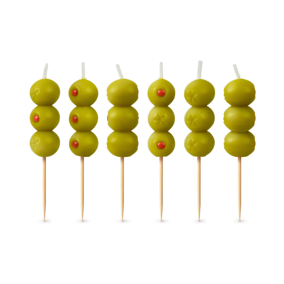 Cocktail Party Olive Birthday Candles