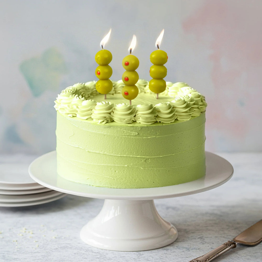 Cocktail Party Olive Birthday Candles
