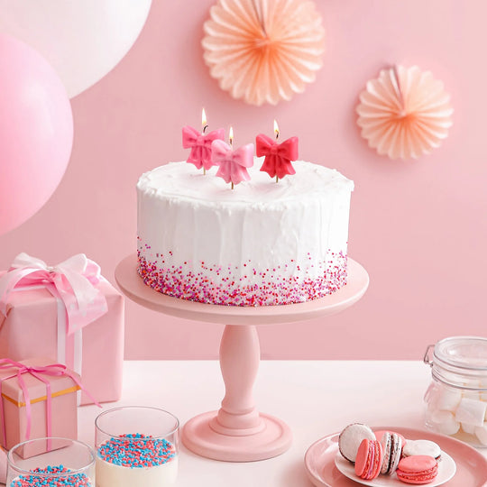 Wrap Party Ribbon Bow Birthday Candles