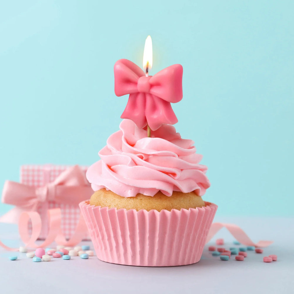 Wrap Party Ribbon Bow Birthday Candles