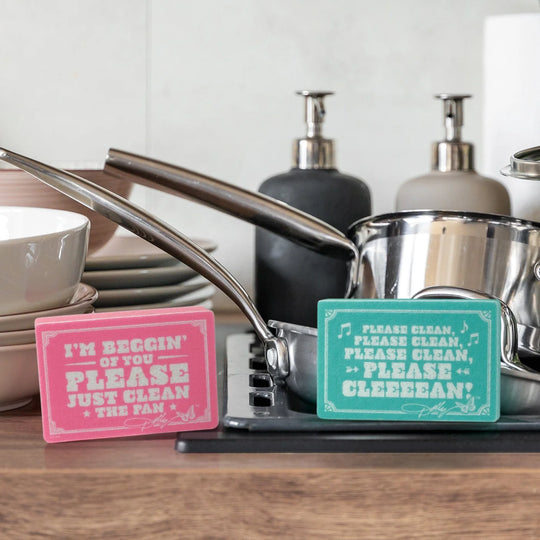 Dolly Please Clean Sink Sign Sponges
