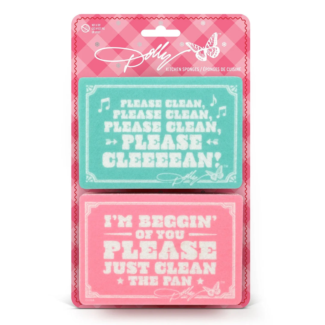 Dolly Please Clean Sink Sign Sponges