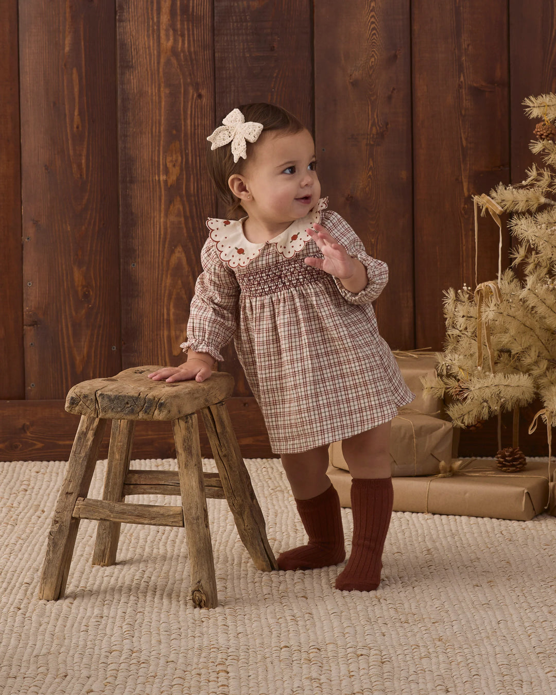 Quincy Mae - Christmas Plaid Callie Dress